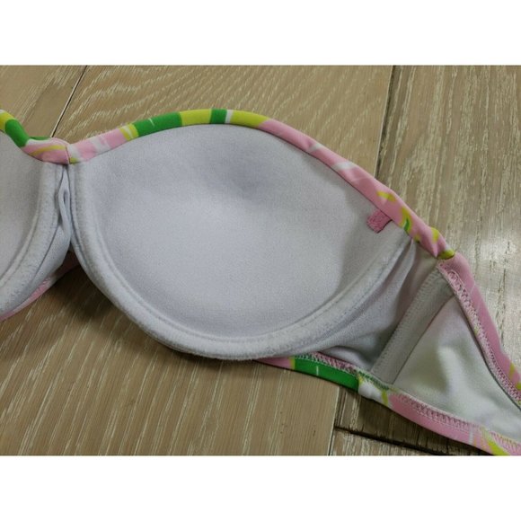 LILLY PULITZER Target Women's SMALL Fan Dance Padded Bandeau Bikini Swimsuit Top - Picture 8 of 8
